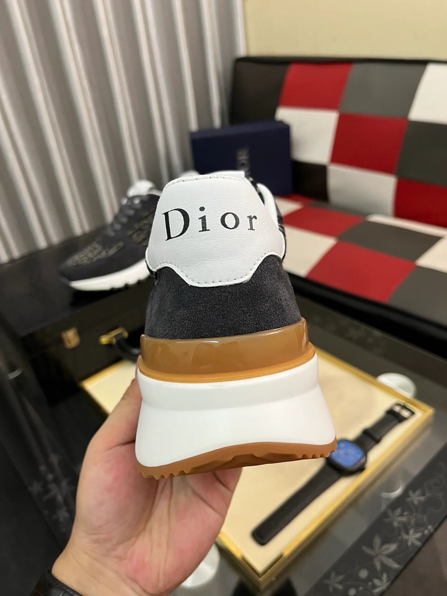 Men's shoes 💰438⌚️⌚️ [Dior] new casual shoes. Exclusive mold-making custom style, the fabric is imported from Italy, and the leather is breathable inside. Exclusively molded and customized outsole is wear-resistant. Counter-level version, perfect matching, on-shoe effect, and exquisite workmanship. Code number: 38-444️⃣Colors available